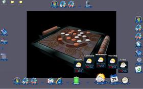 Blue Fancy Disk Tiles