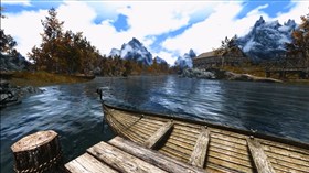 Skyrim River Scene