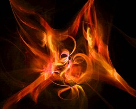 Flaming Fire Demon Logon