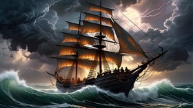 4K Sailing Ship