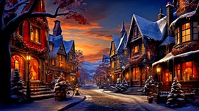 4K Christmas Street