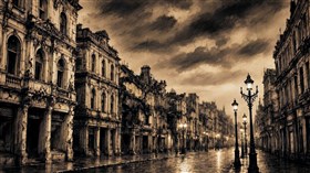Victorian City Night