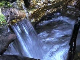 close up waterfall