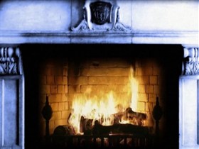 the old fireplace