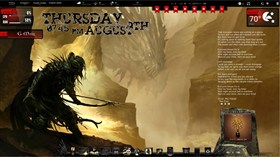 Dragon Hunt Rainmeter Desktop