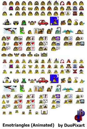 Emotriangles DuoPixart Animated