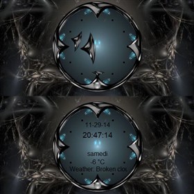 Infinity analog clock
