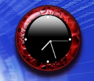 Grunge Red Clock 1.0