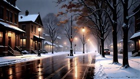 through heavy fog
