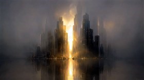 monolithic city buildings