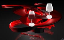 Red Wine Recycle Bin PNG