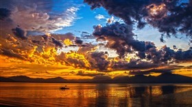 Vietnam Sea Sunset