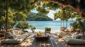 Ocean Relaxation Patio w sound