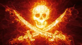 Pirate Skull Fire
