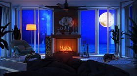 Fireplace Sea View