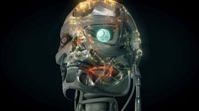 4K Skull Hologram