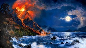 4K Volcano Island