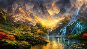 4K Mountain Falls