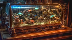 4K Steampunk Aquarium