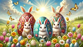 4K Easter Bunnies