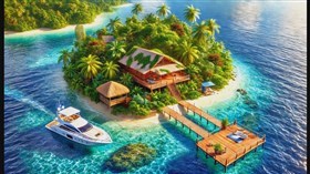 4K Small Island Yacht v2