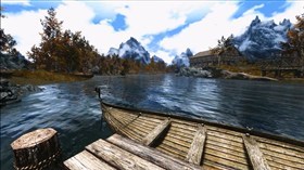 Skyrim River Scene