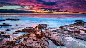 Beach Rock Sunset