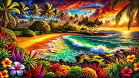 4K Colorful Seascape
