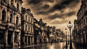 Victorian City Night