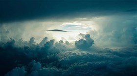 storm above the clouds