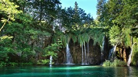 tropical waterfalls