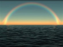 rainbow over the ocean