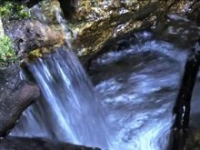 close up waterfall
