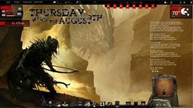 Dragon Hunt Rainmeter Desktop